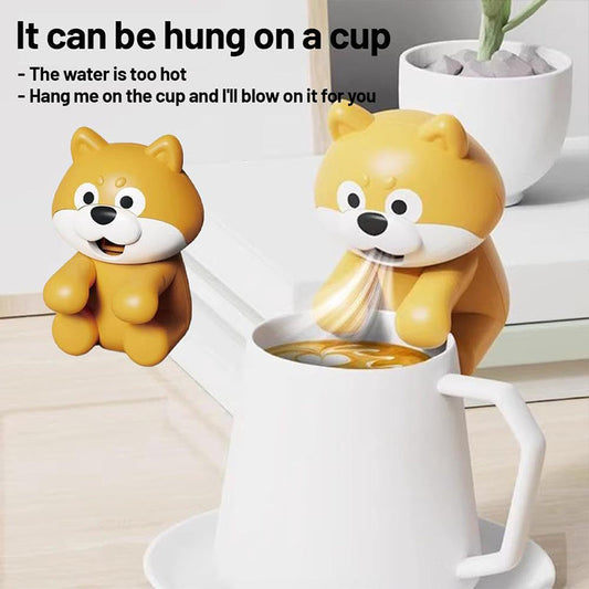 Cute Dog Clip-On Mini Fan for Cup & Bowl