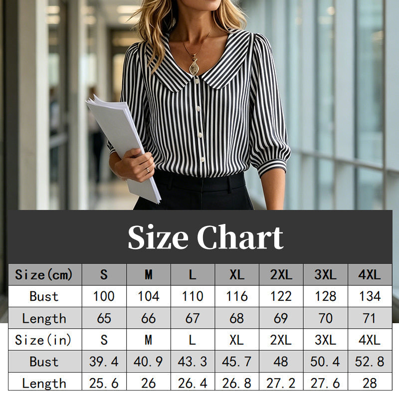 Summer Commuter Striped Button-Down Shirt