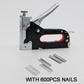 🛠️ 3 In 1 Staple Nail Tool ✅ Adjustable Power & 600 Nails Included | Fast DIY Woodworking Fixes 🔥 -50% TODAY ONLY