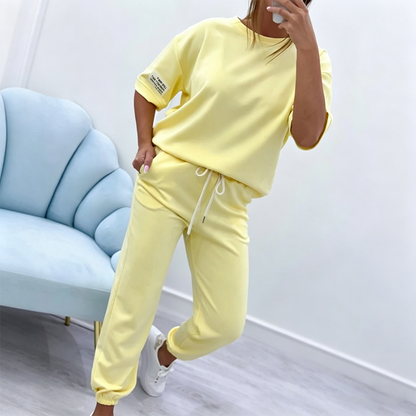 💥NEW HOT SALE💥Women's Casual Short Sleeve Top & Pants Set