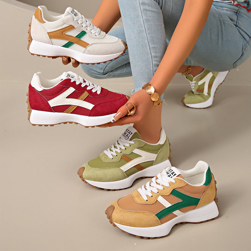 Women's Retro Mesh Platform Sneakers