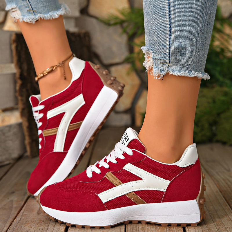 Women's Retro Mesh Platform Sneakers