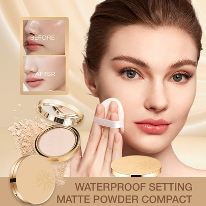 🥳2026 HOT SALE🥳💞50K+ SOLD! 🌸💧Waterproof Setting Matte Powder Compact🦋✅
