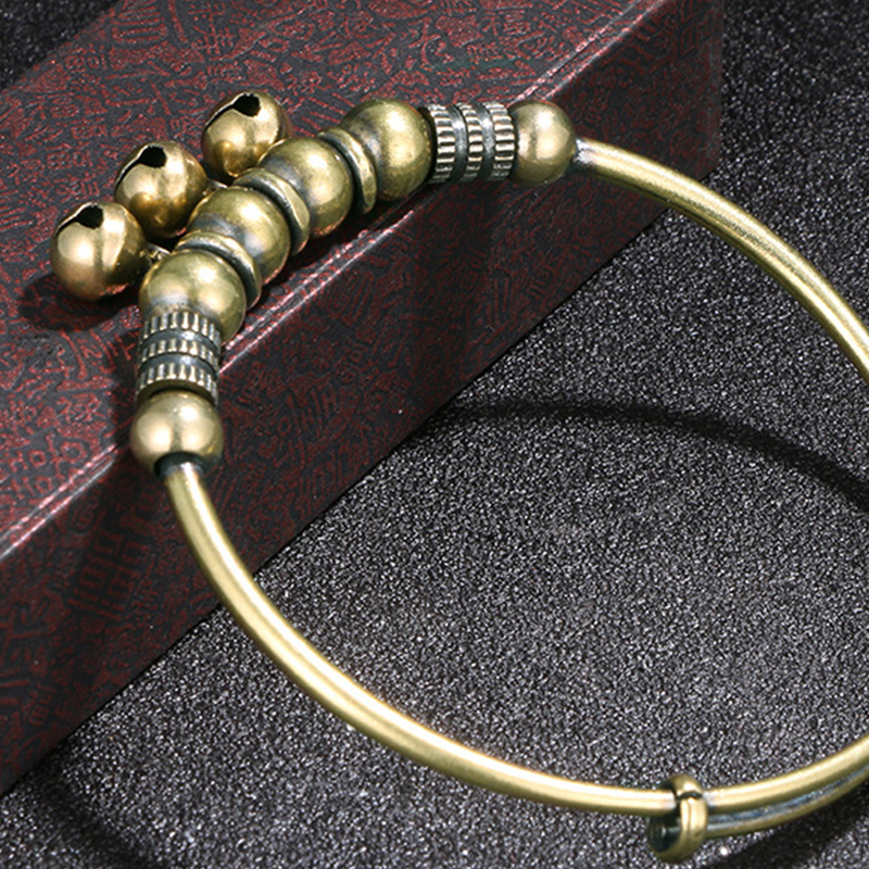 ✨ 50% OFF NOW! 🔔 Push-Pull Adjustable Bell Bangle – Stylish, stretchable & perfect for daily wear – slips on and off easily 💎