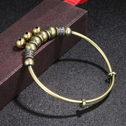 ✨ 50% OFF NOW! 🔔 Push-Pull Adjustable Bell Bangle – Stylish, stretchable & perfect for daily wear – slips on and off easily 💎