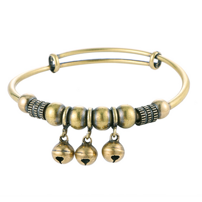 ✨ 50% OFF NOW! 🔔 Push-Pull Adjustable Bell Bangle – Stylish, stretchable & perfect for daily wear – slips on and off easily 💎