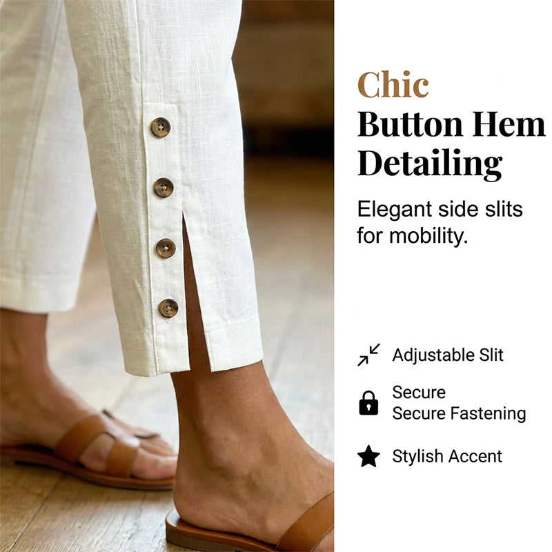 🔥2026 Hot Sale 50% OFF✨Summer Breathable Cropped Trousers with Pockets