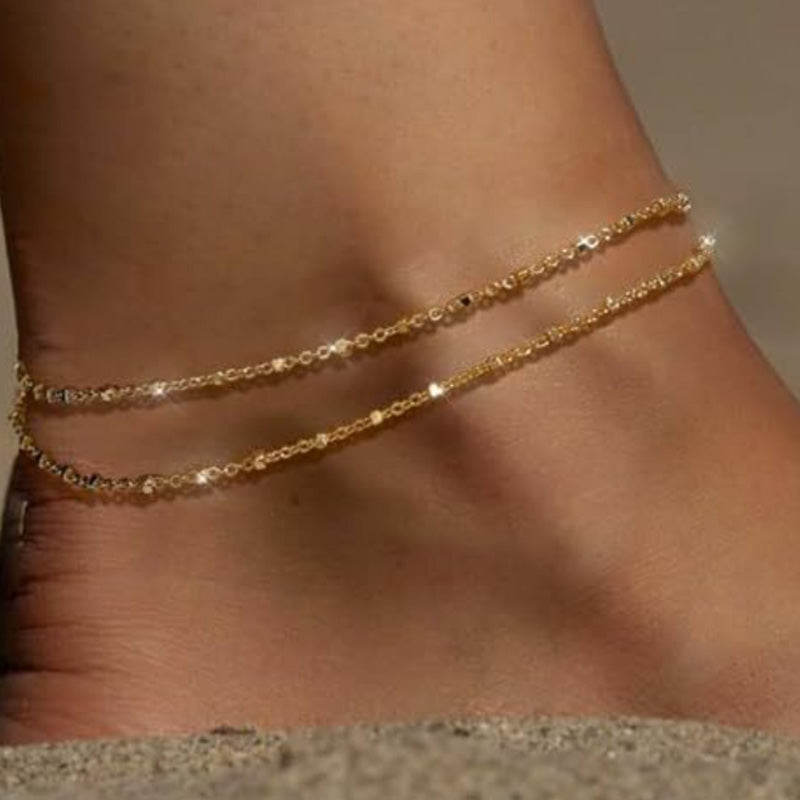 Dainty Layered Waterproof Anklet