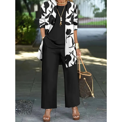 Women's Casual Comfortable 3-Piece Outfit Set
