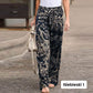 🔥2026 New Arrivals Special Offer-Women's cotton and linen pants with an elastic waistband and a print