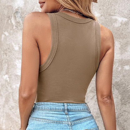 💥50％ OFF💥Women's Ribbed Tank Top with Shelf Bra|✅ Built-In Shelf Bra|🩱Stretch Breathable|🌿Versatile Layering|🧥 Flattering Slim Fit ✨