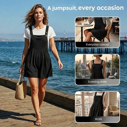 🌸 Sleeveless Wide-Leg Jumpsuit – Effortless Summer Style & Breezy Comfort ✨💃