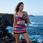 ⏳Time-Limited Special：Women's Striped Two-Piece Swimsuit