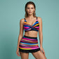 ⏳Time-Limited Special：Women's Striped Two-Piece Swimsuit