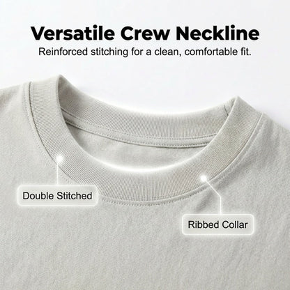 Men's Solid Color Drop-Shoulder T-Shirt