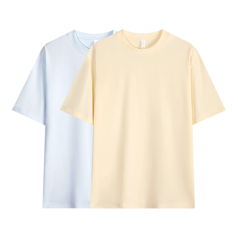 Men's Solid Color Drop-Shoulder T-Shirt