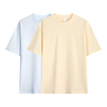Men's Solid Color Drop-Shoulder T-Shirt