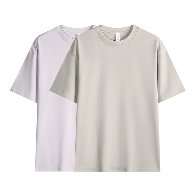 Men's Solid Color Drop-Shoulder T-Shirt