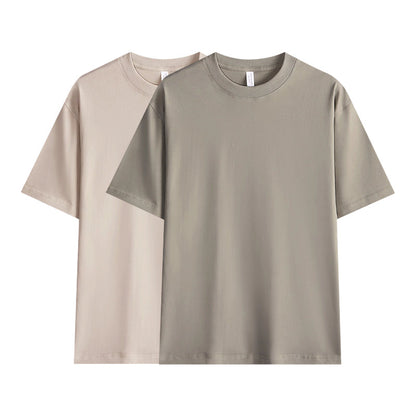 Men's Solid Color Drop-Shoulder T-Shirt