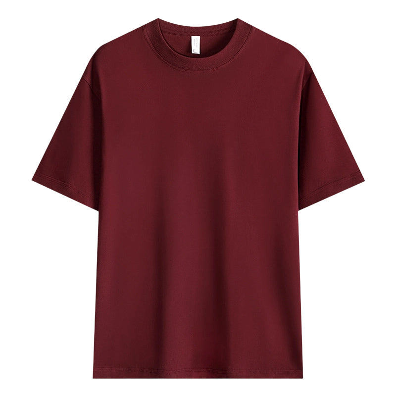 Men's Solid Color Drop-Shoulder T-Shirt