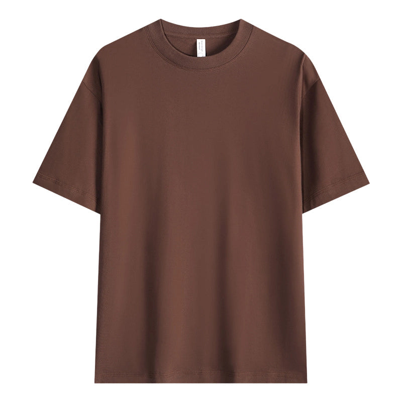 Men's Solid Color Drop-Shoulder T-Shirt
