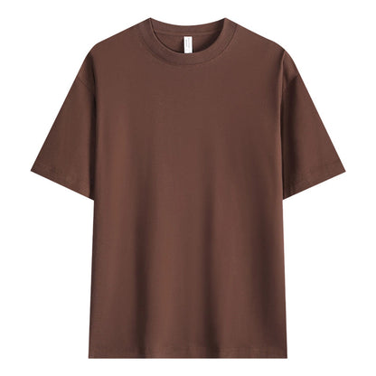 Men's Solid Color Drop-Shoulder T-Shirt