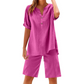 Women's Cotton Linen 2-Piece Outfit Set
