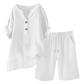 Women's Cotton Linen 2-Piece Outfit Set