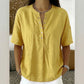 Women's Casual Short Sleeve V-Neck Shirt