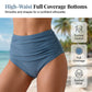 Women's High-Waist Floral Tankini Swimsuit