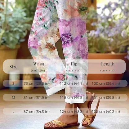 Women's Floral Print Casual Pants