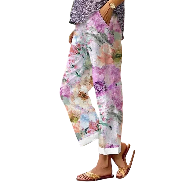 Women's Floral Print Casual Pants