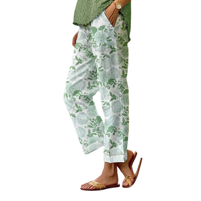 Women's Floral Print Casual Pants