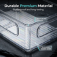 Clear Stackable Refrigerator Organizer Bin with Handles