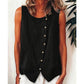 Summer Loose Fit Button-Up Tunic Vest