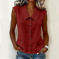 Women’s V-Neck Button-Down Top