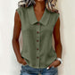 Women’s V-Neck Button-Down Top