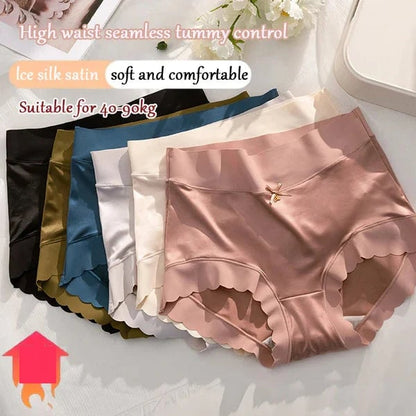 🔥Buy 1 Get 3🔥Premium Satin Antibacterial Ice Silk Moisture-absorbing Panties