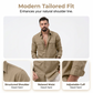 Men's Casual Long Sleeve Shirt with Pockets
