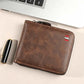 👛 LIMITED-TIME 50% OFF! ✨ Men's PU Leather Wallet – Zip-Around, 4 Colors, 11.5x9.5cm 🤵