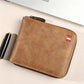 👛 LIMITED-TIME 50% OFF! ✨ Men's PU Leather Wallet – Zip-Around, 4 Colors, 11.5x9.5cm 🤵