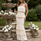 👗💫 Women's Strapless Tiered Ruffle Smocked Dress – Elegant, Flattering, Versatile Occasion Wear ✨