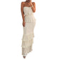 👗💫 Women's Strapless Tiered Ruffle Smocked Dress – Elegant, Flattering, Versatile Occasion Wear ✨