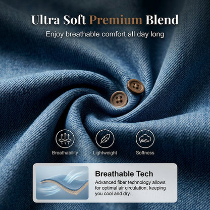 Women's Breathable Casual Denim Look Top