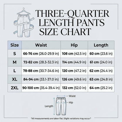 Women's Casual Cropped Pants with Button Detail