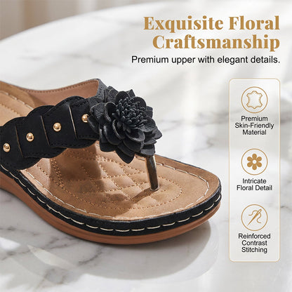 🌷Women's Floral Thong Sandals with Arch Support 🌸 Lightweight, Stylish & Unbelievably Comfy