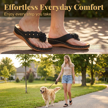 🌷Women's Floral Thong Sandals with Arch Support 🌸 Lightweight, Stylish & Unbelievably Comfy
