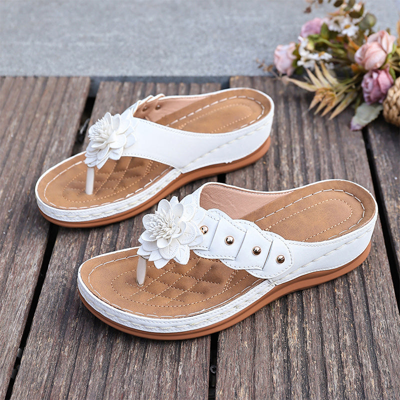 🌷Women's Floral Thong Sandals with Arch Support 🌸 Lightweight, Stylish & Unbelievably Comfy