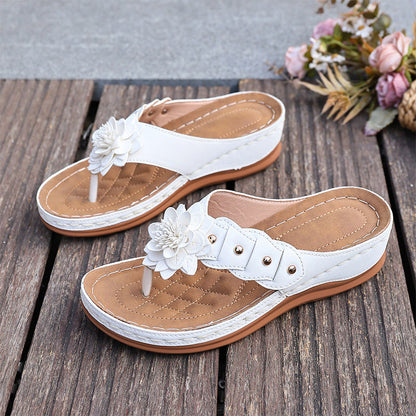 🌷Women's Floral Thong Sandals with Arch Support 🌸 Lightweight, Stylish & Unbelievably Comfy