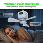 Rechargeable ceiling fan with LED lights 🌬️✨